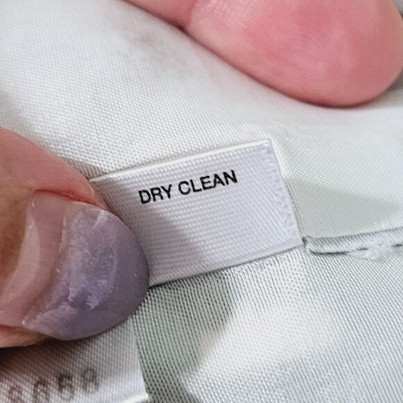 Ann Taylor Loft Green & White Floral Linen Blend Coat Size 6《917》J - Picture 9 of 11